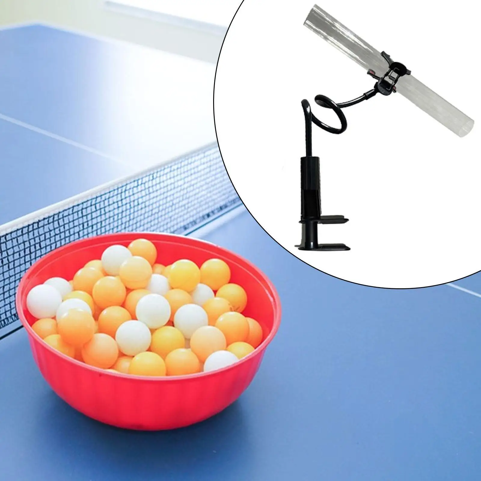 Table Tennis Training Robot Entertainment Toy Portable Multifunction Training Device for Games Training Indoor Outdoor Beginners