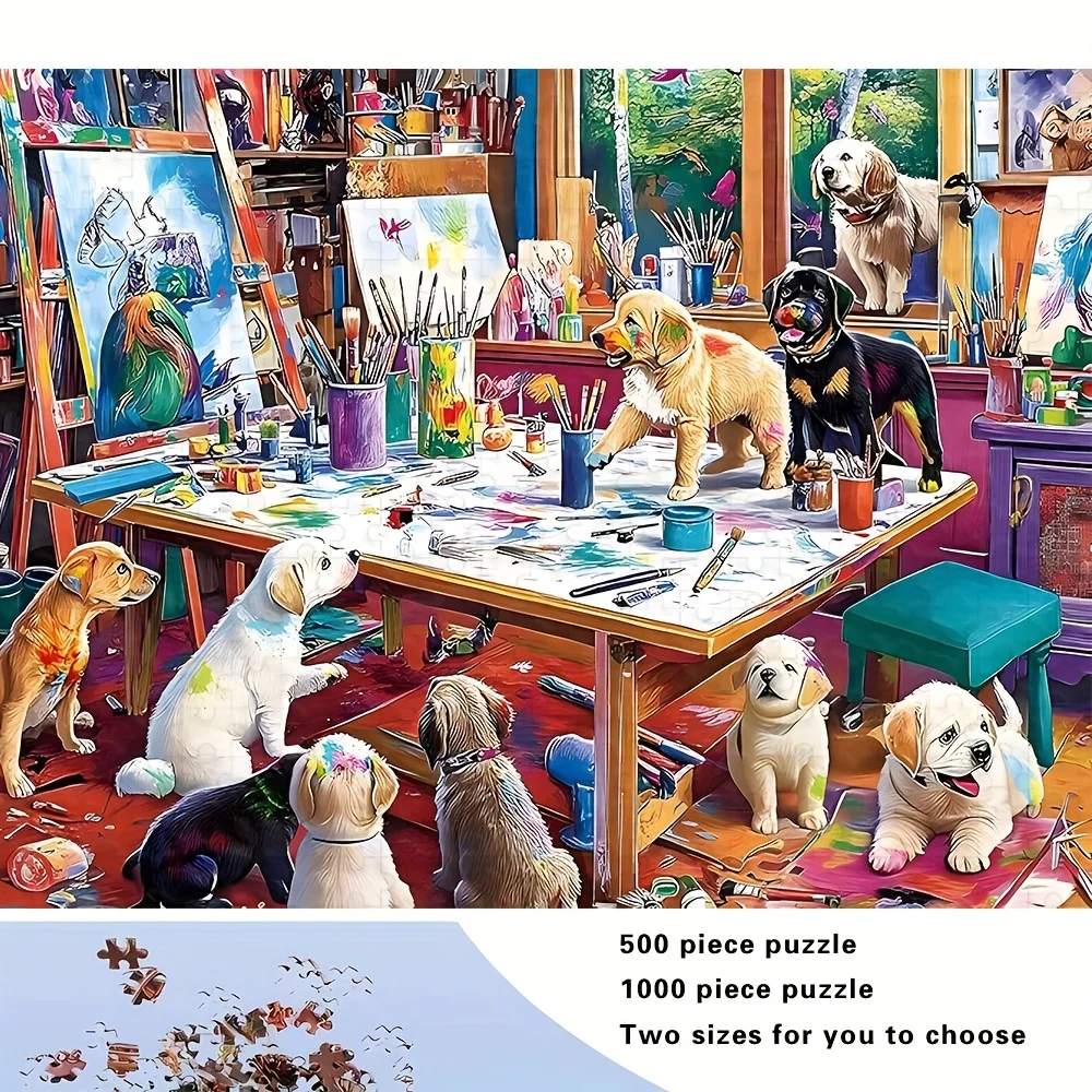 500/1000ピース 大人向けパズル、高品質でリラックスできるファミリーゲーム、誕生日、クリスマス、ハロウィン、ギフトに最適、ベストチョイス