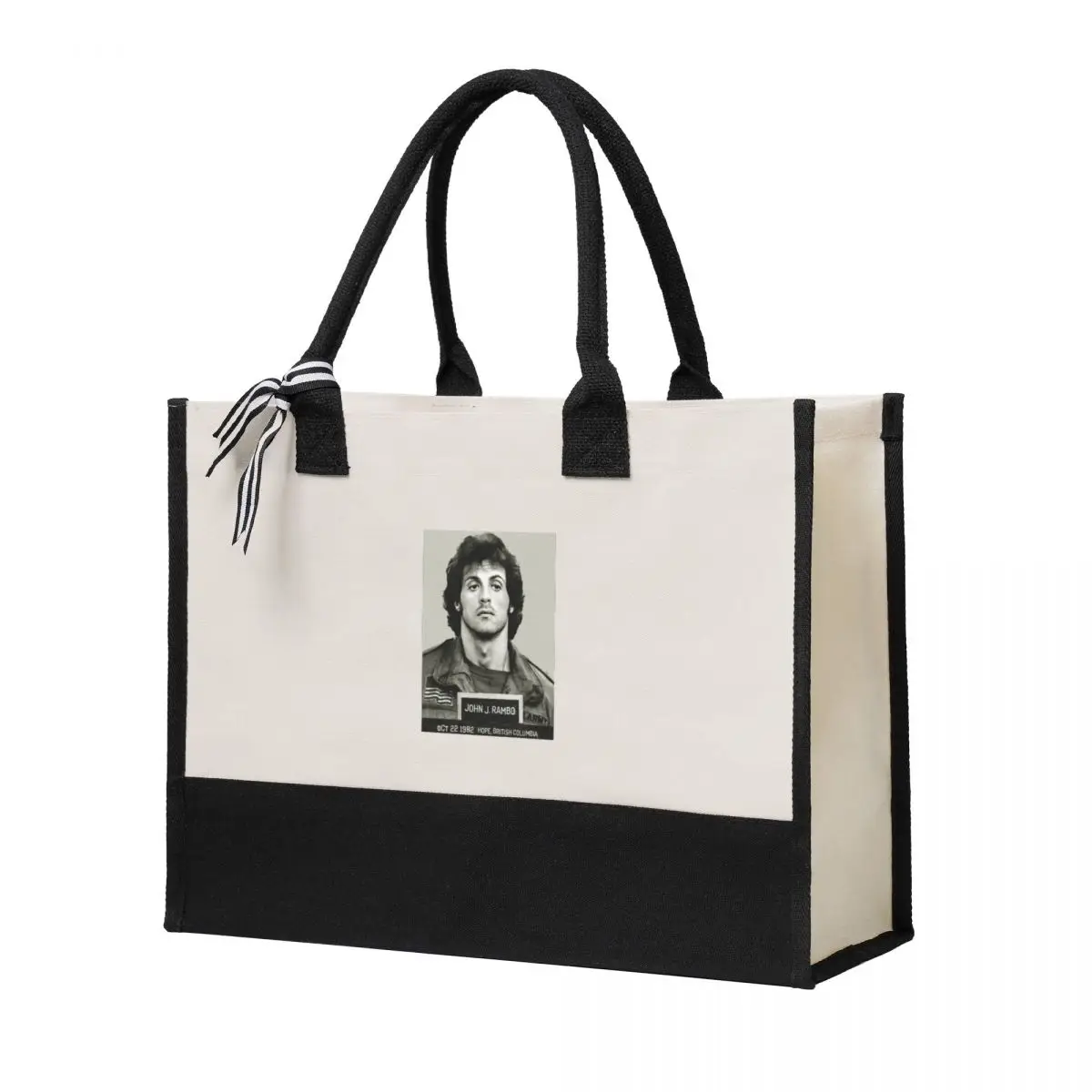 

First Blood John J Mug Shot 10-22-1982 Canvas Bag Shopping Bag Wedding Decoration Travel Wedding Bag best wedding gift