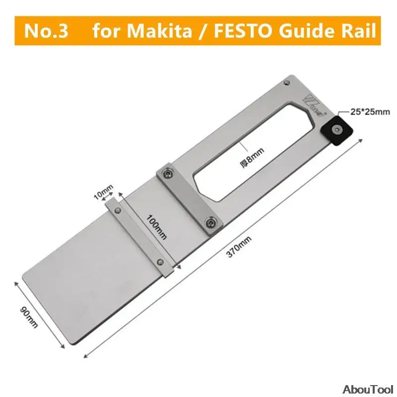 ไม้ด้านขวา90องศา Rail ไฟฟ้าเลื่อยวงเดือนแกะสลักเครื่องเปิดบอร์ดเสริม Rail เหมาะสำหรับ Makita