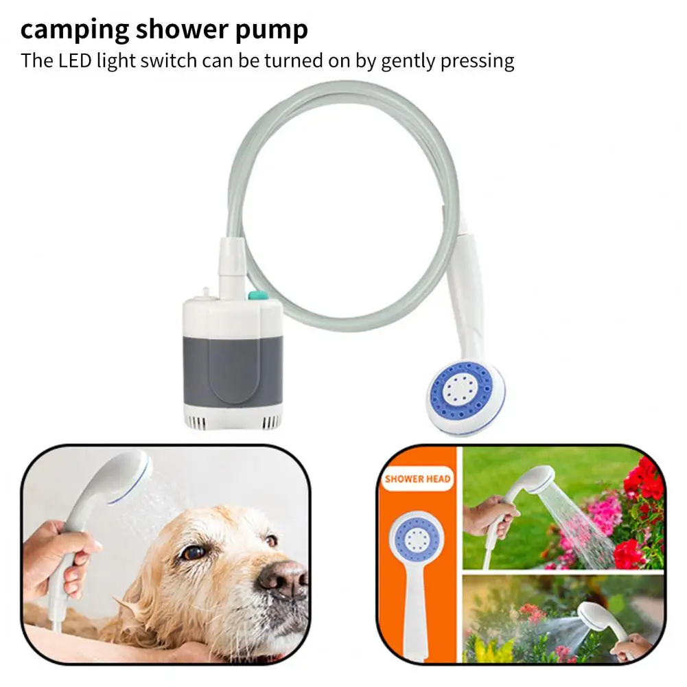 Fogcroll Portable Car Washer Shower Pump Set USB Charge Outdoor Camp Hiking Bathing Outdoor Travel Caravan Van Pet Water Tank