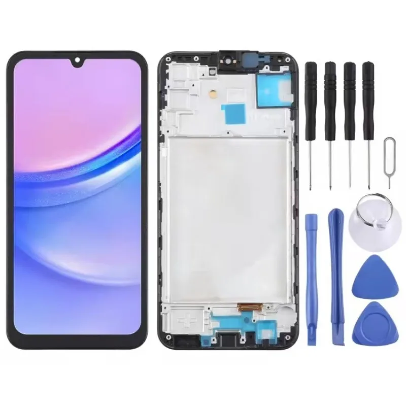 Mobile Phone Repair Parts Suitable for Samsung Galaxy A15 4G A15 5G SM A155 SM A156 LCD Display Screen Assembly No Fingerprint