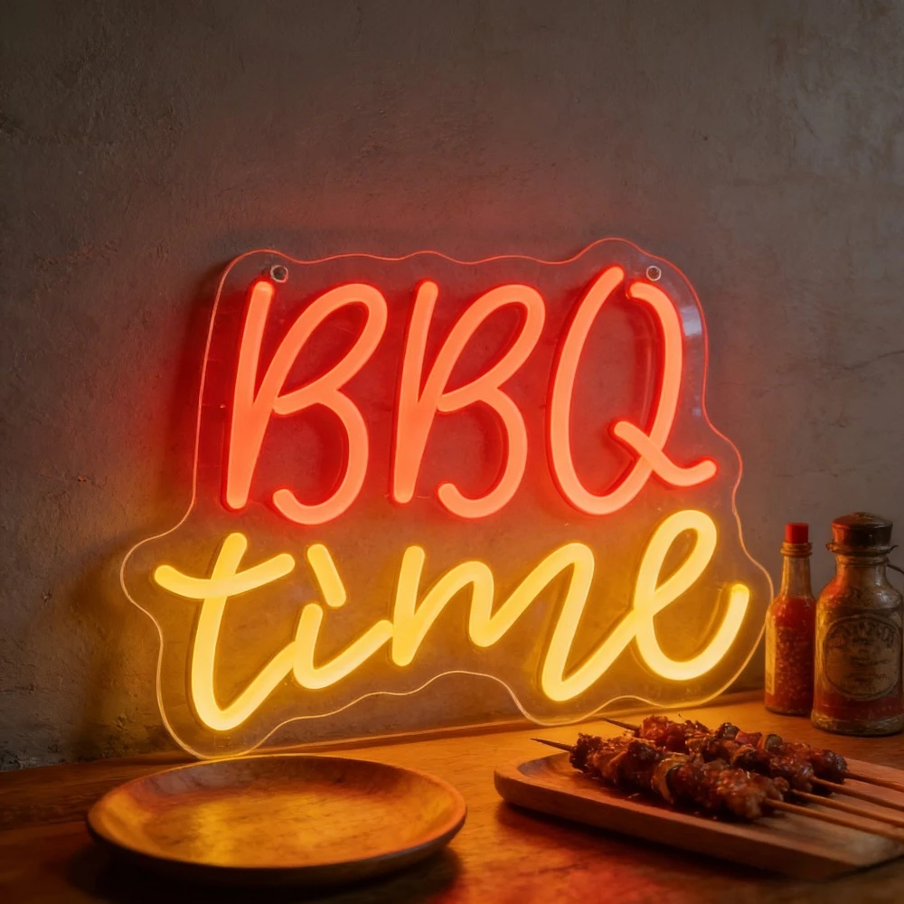 

Светодиодная неоновая вывеска с регулируемой яркостью для декора стен, USB-подсветка, для барбекю, вечеринок, мужской комнаты, патио, ресторана, подарки