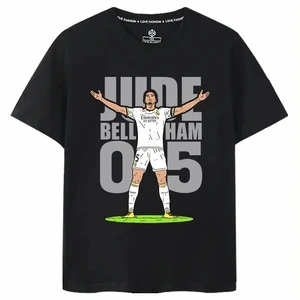 Herren Kurzarm T -Shirt, Bellingham für Real Madrid -Fans, Print -Gedenk -Action -Logo, Gedenksommer 11 Hauptverkauf Cleresto - №9