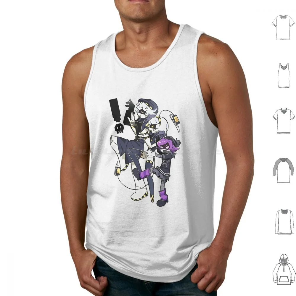 Murder Drones-Serial Designation N And Uzi Doorman And Serial Designation J Tank Tops Print Cotton Murder Drones Murder