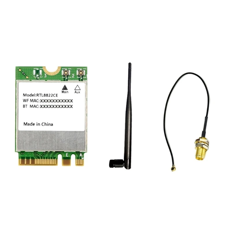 

RTL8822CE Wireless Adapter 2.4G/5GHz with BT5.0 Stable and Fast 1200M