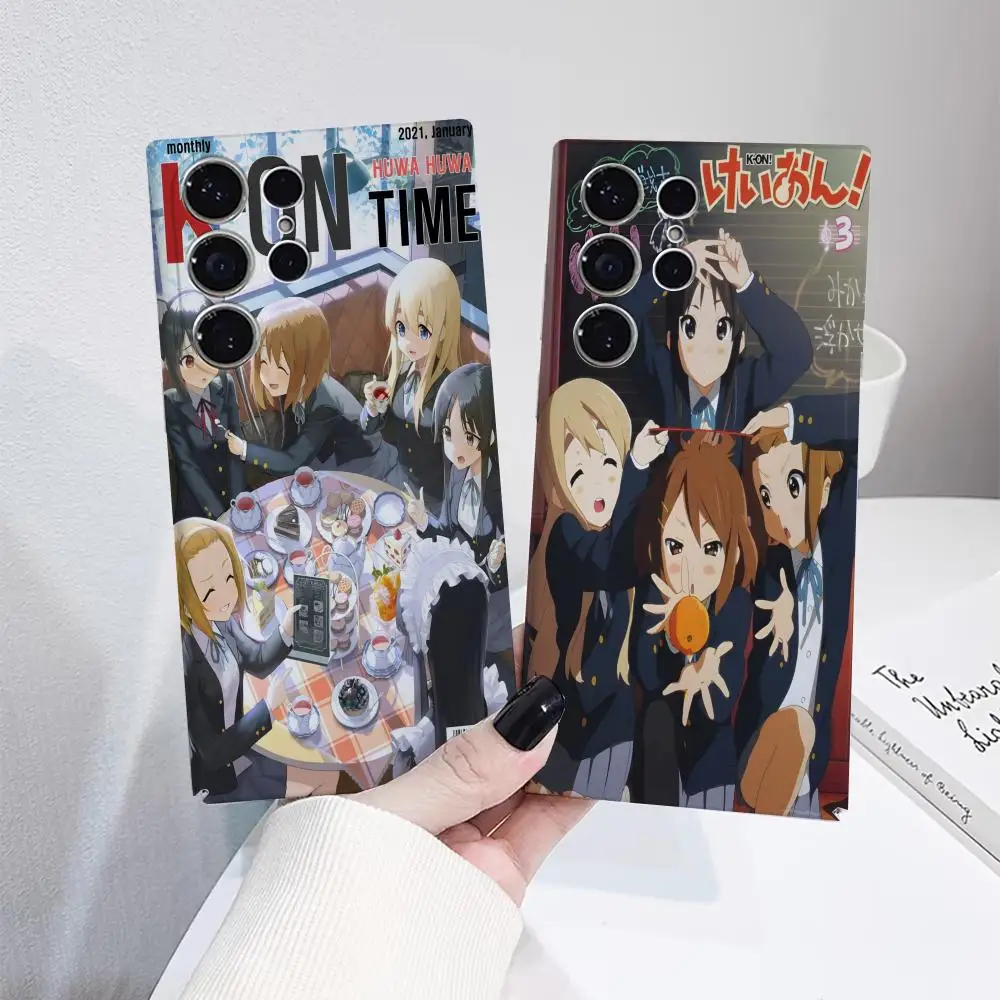 

Anime k-K-ONS Phone Case for Samsung S25 Film Shell GalaxyS24Ultra 23plus S22 21 A56 36 26 16 Luxury Cover