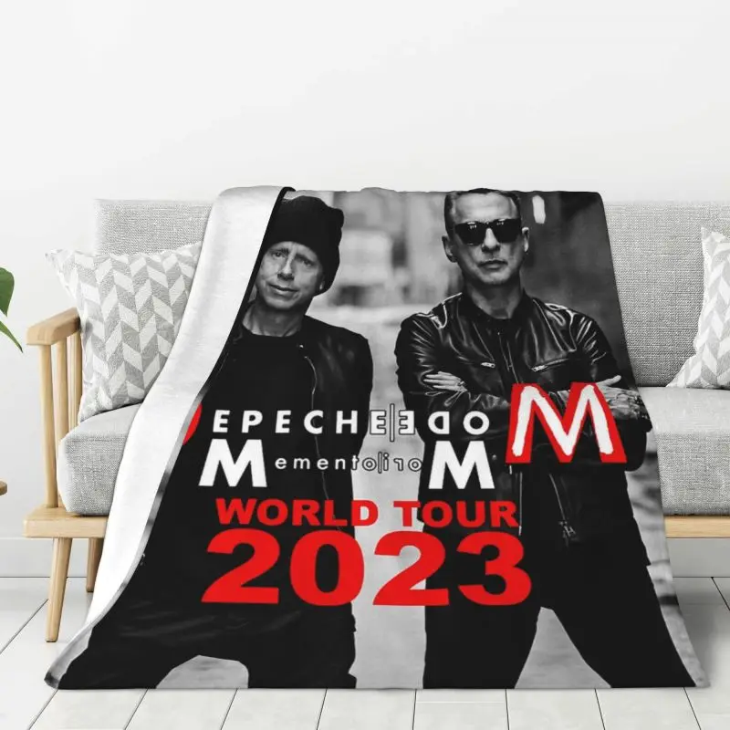 Custom Sofa Fleece Electronic Rock Depeche Cool Mode Throw Blanket Warm Flannel Blankets for Bedding Car Sofa Bedspreads