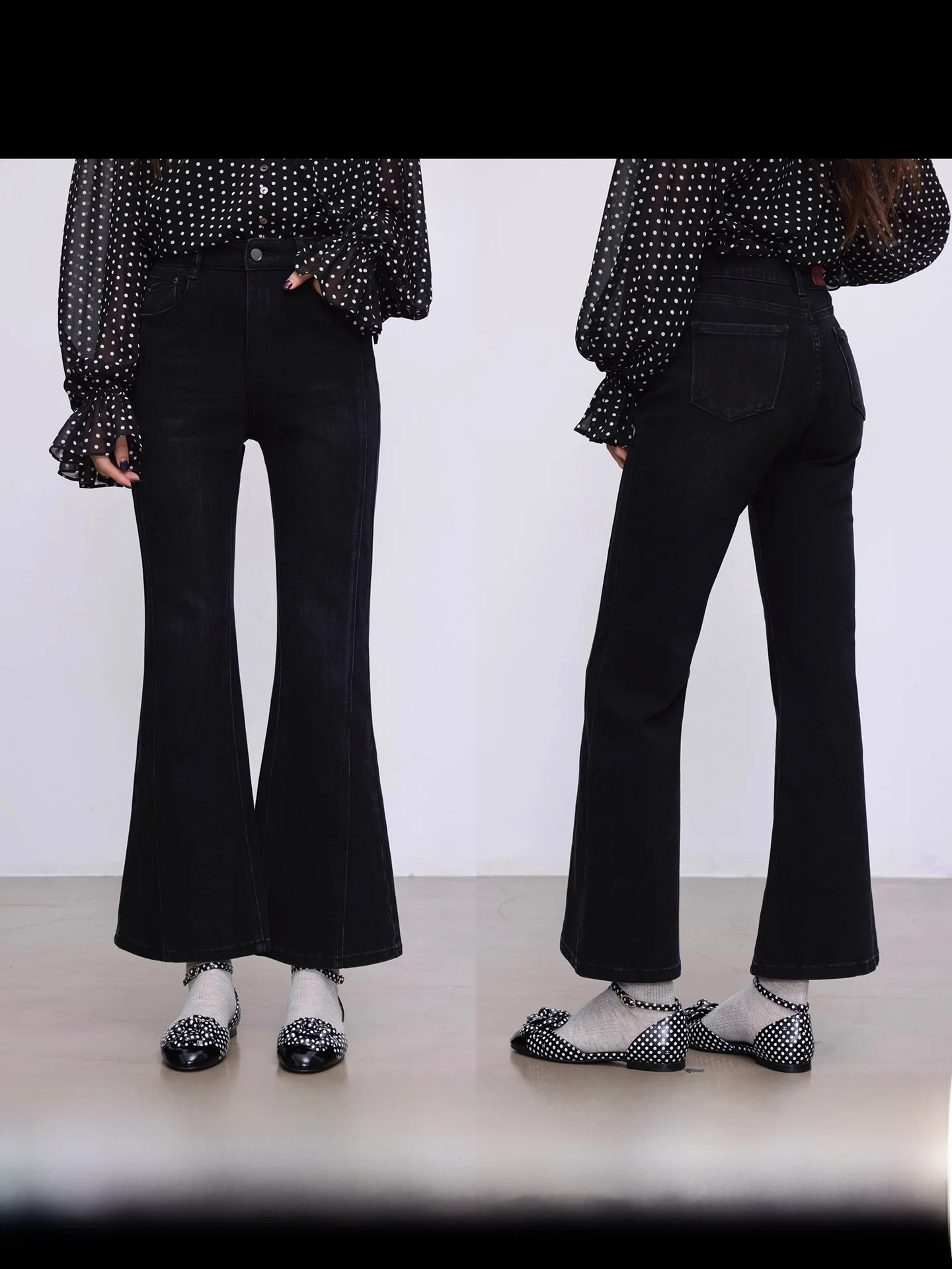 

Джинсы-клеш Camelux Ultra Model Leg Nine-Tenths из эластичного хлопкового денима с четырехсторонней эластичностью, слегка расклешенные, повседневные, стильные.