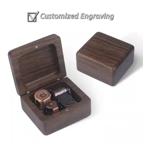Boîte à musique à remonter en bois, ne peut pas aider à tomber amoureux, vous êtes mon soleil, personnalisation personnalisée, cadeaux d'anniversaire pour petite amie