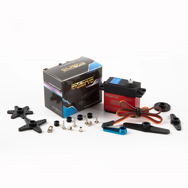 GXservo 고토크 디지털 서보 스티어링 기어, DIY 로봇 RC 자동차용 로봇 스티어링 기어, GX3225MG, 25kg