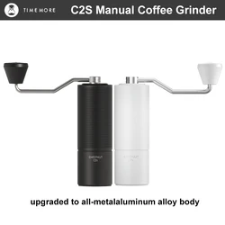 TIMEMORE Chestnut C2S Manual Coffee Grinder New Upgrade Integrated Metal Body Portable Hand Grinder Great For Travel Camping