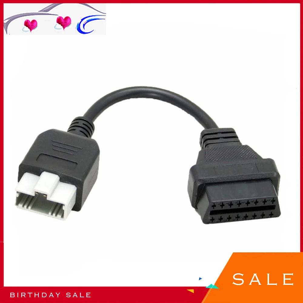 Car Style 5pin Adapter To 16pin Obd2/obdii For Honda 5 Pin To 16 Pin Female Connector Diagnostic Tool Extension Cable