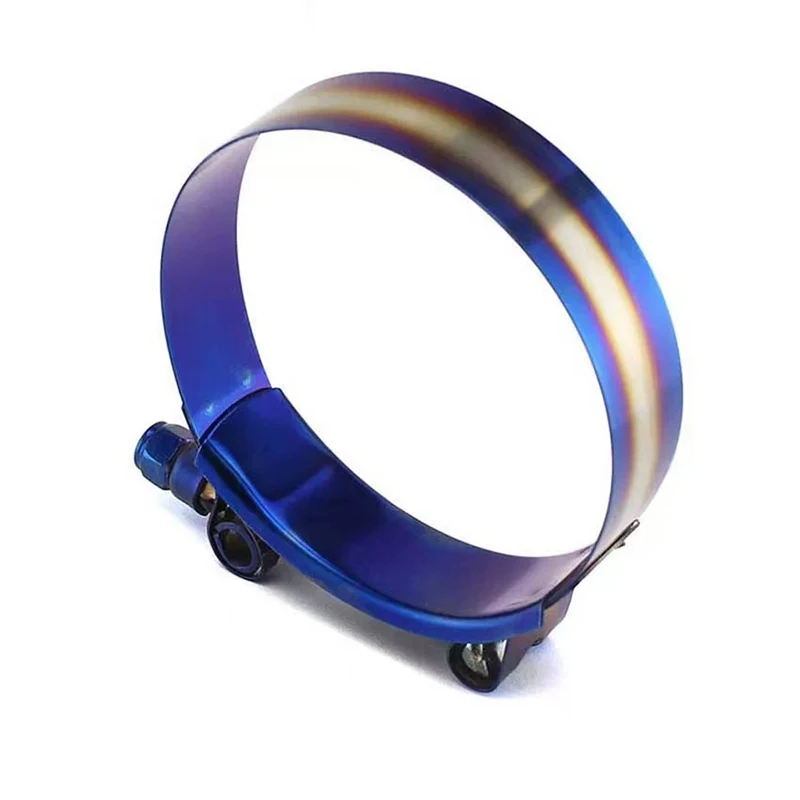 Verstellbarer Rohrbefestigungsclip Universelle Schlauchklemme Titanblau 40mm bis 97mm Schlauchklemmen-Set Edelstahl 1,57" bis 3,81" – Detail 6