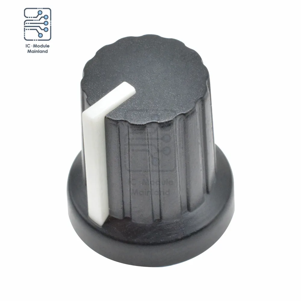 5PCS/Lot Dia. 6mm Thread Shaft Rotary Potentiometer Control Knob for Electric Guitar Acrylic Volume Tone Plastic Cap