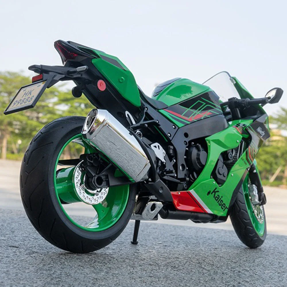 1:9 Kawasaki ZX-10R Honda CBR1000R Motorcycle Model Toy Alloy Body Wheel Steering Shock Absorption Motor Models for Kids Present