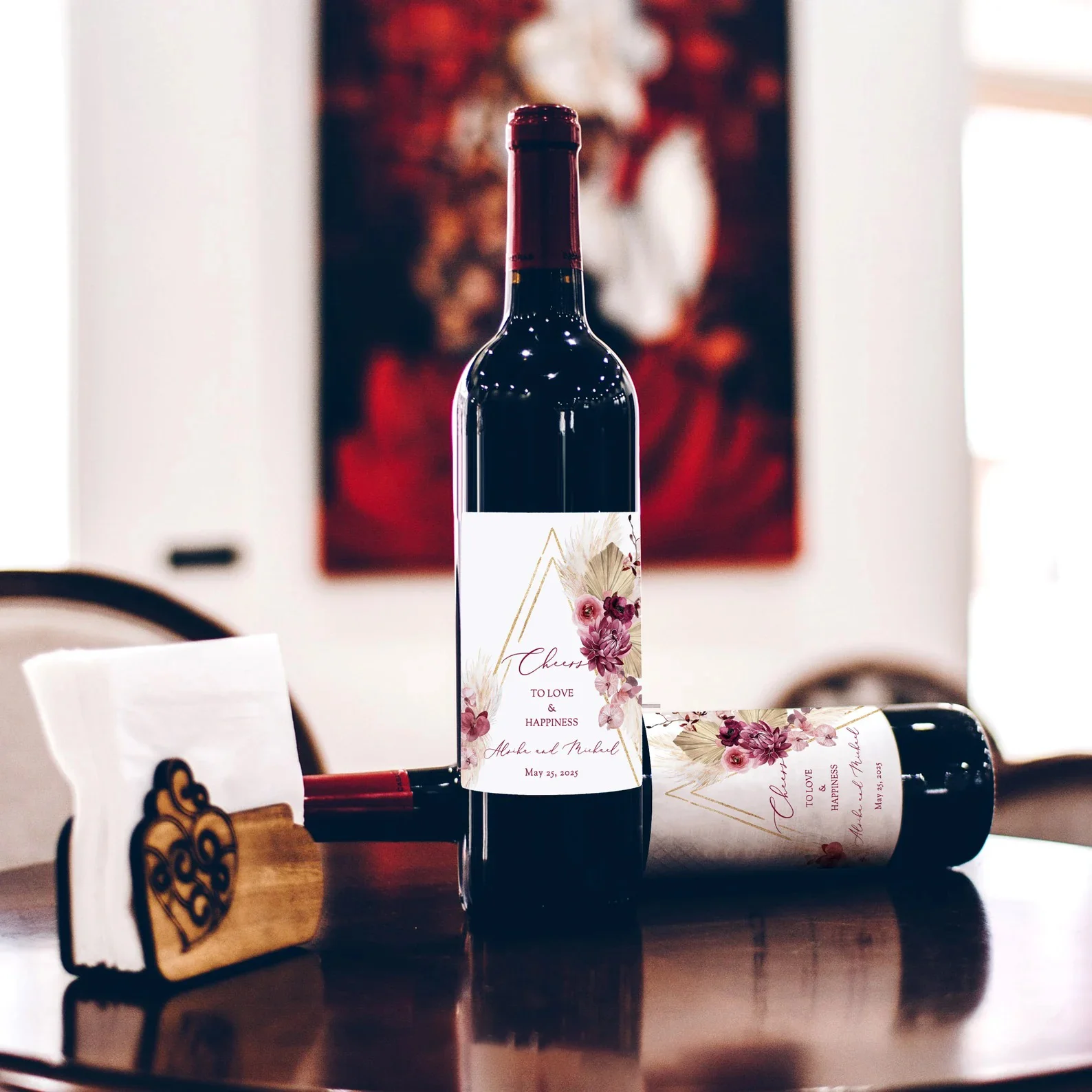 

Customized photo wine labels, Prosecco champagne labels, vinyl stickers, birthday gifts, anniversary gifts, wedding gifts