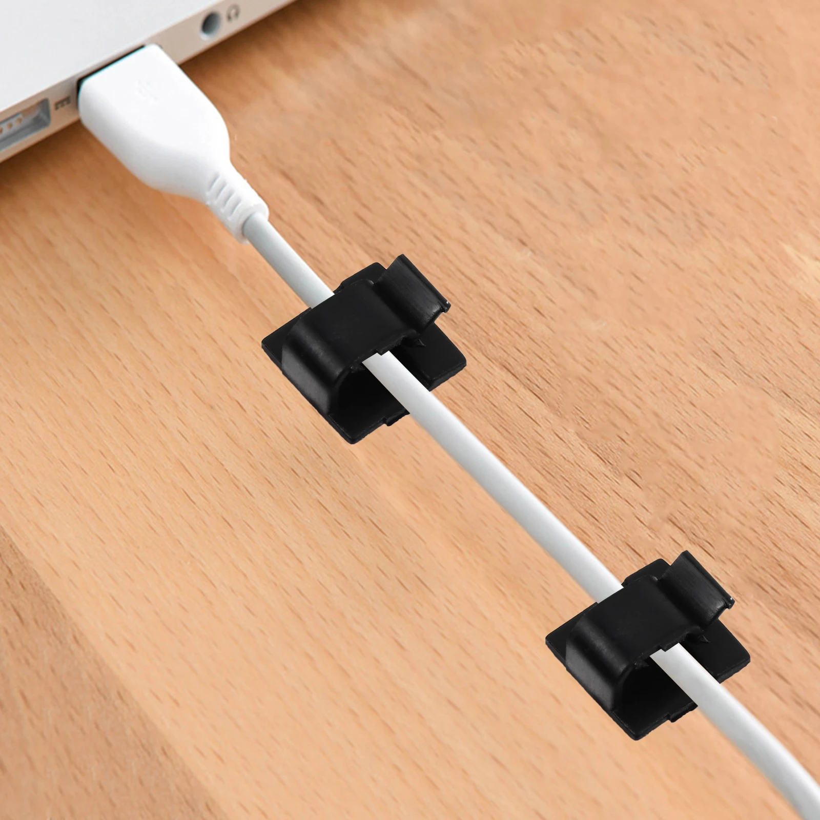 

20 Pcs Office Cable Holder Data Storage Wire Organizers for Cords Tablet Clamps Clips