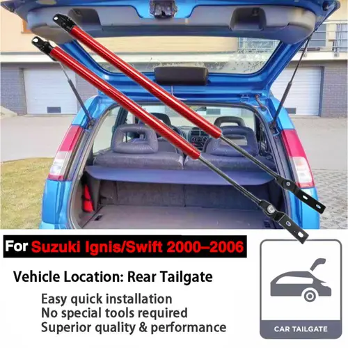 Para SUZUKI IGNIS FH MH 2000-2008 SUBARU JUSTY maletero trasero soporte de elevación amortiguador puntales de Gas varilla de apoyo amortiguador 550mm