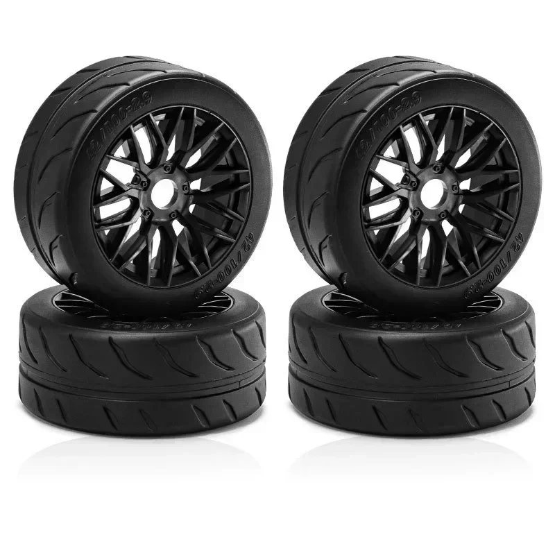 4pcs 100x42mm 42/100 Tire Tyre 17mm Wheel Hex for Arrma 1/7 Infraction Felony Limitless RC Car Upgrade Parts Accessories