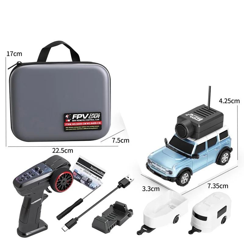 Denash Mini Voiture Drift RC 1:64 – Caméra FPV HD, Application Et Télécommande 2.4G, 3 Vitesses – Course Intérieure, Cadeau Innovant