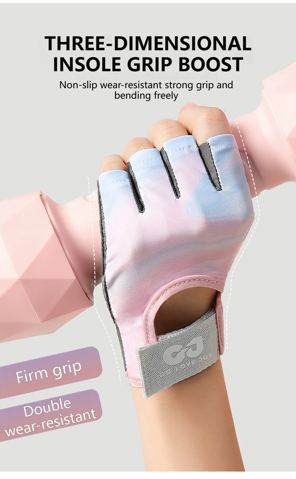 GTUBIKE 1 Paar neue Fahrradhandschuhe, Workout-Gymnastikhandschuhe für Männer und Frauen, Gewichtheben, fingerlose Handschuhe, Training, Übung, Fitness – Detail 19