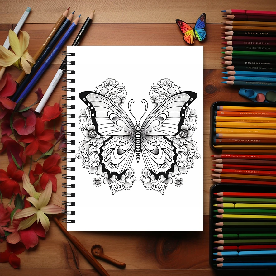 Jimsonweed Coloring Book for Adults - 8.3x 11.2 Inch 22 Page Coloring Book - Helps Reduce Stress and Ease Emotions