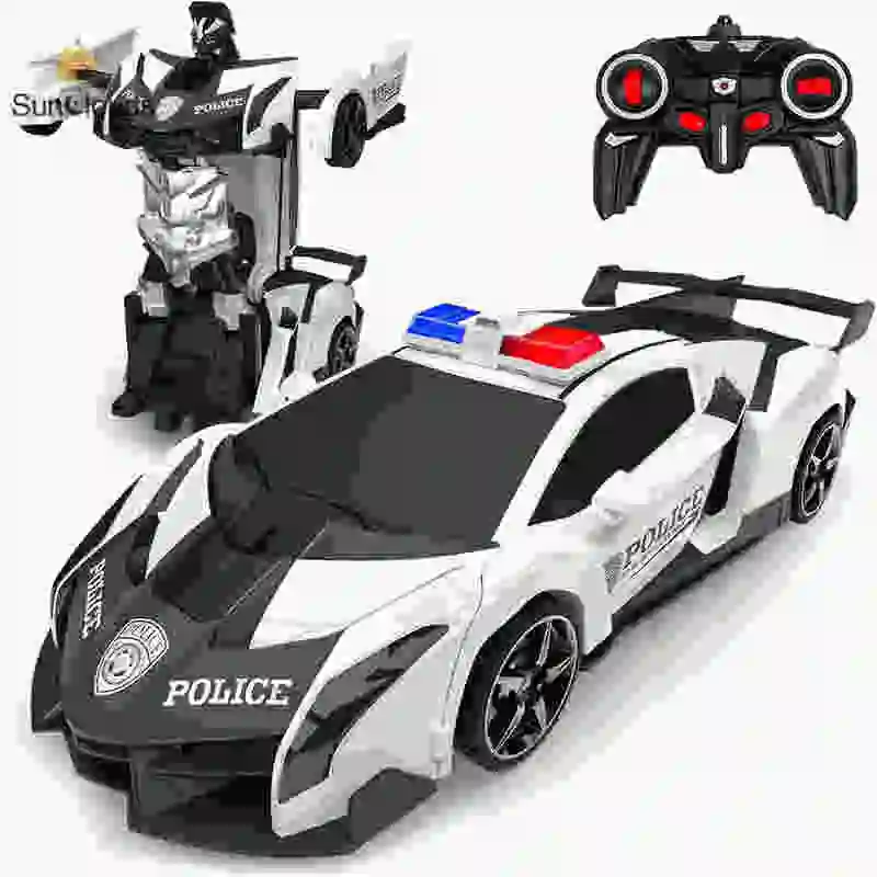 Rc boy car remote control car deformation robot, rotating and drifting car model boy toy gift