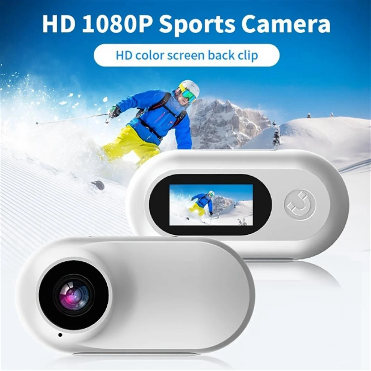 ABKM Cat Camera Collar Telecamere wireless con obiettivo grandangolare 170 Collare stabile Fotocamera Sport Action Camera(A)