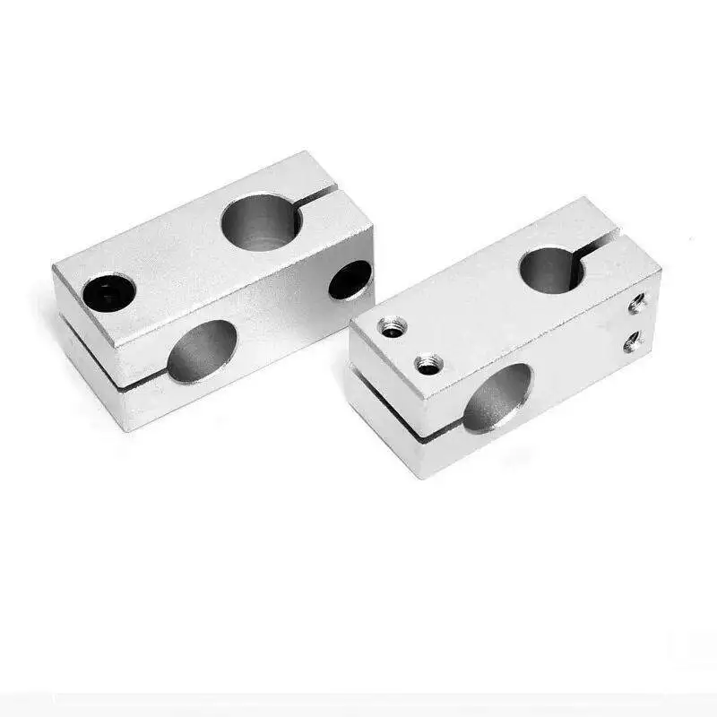 4pcs Aluminum Alloy Optical Axis Cross Block Steel Pipe Fixing Bracket Connecti Dia15 16 17 18 20 22 25 28 30 32 35 40 In Stock