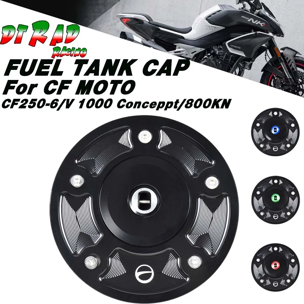 

For CF MOTO CF250-6/V 1000 Conceppt/800NK Aluminum Anti-Theft Fuel Tank Cap With Key Locking Oil Gas Plug Motorcycle Accessories