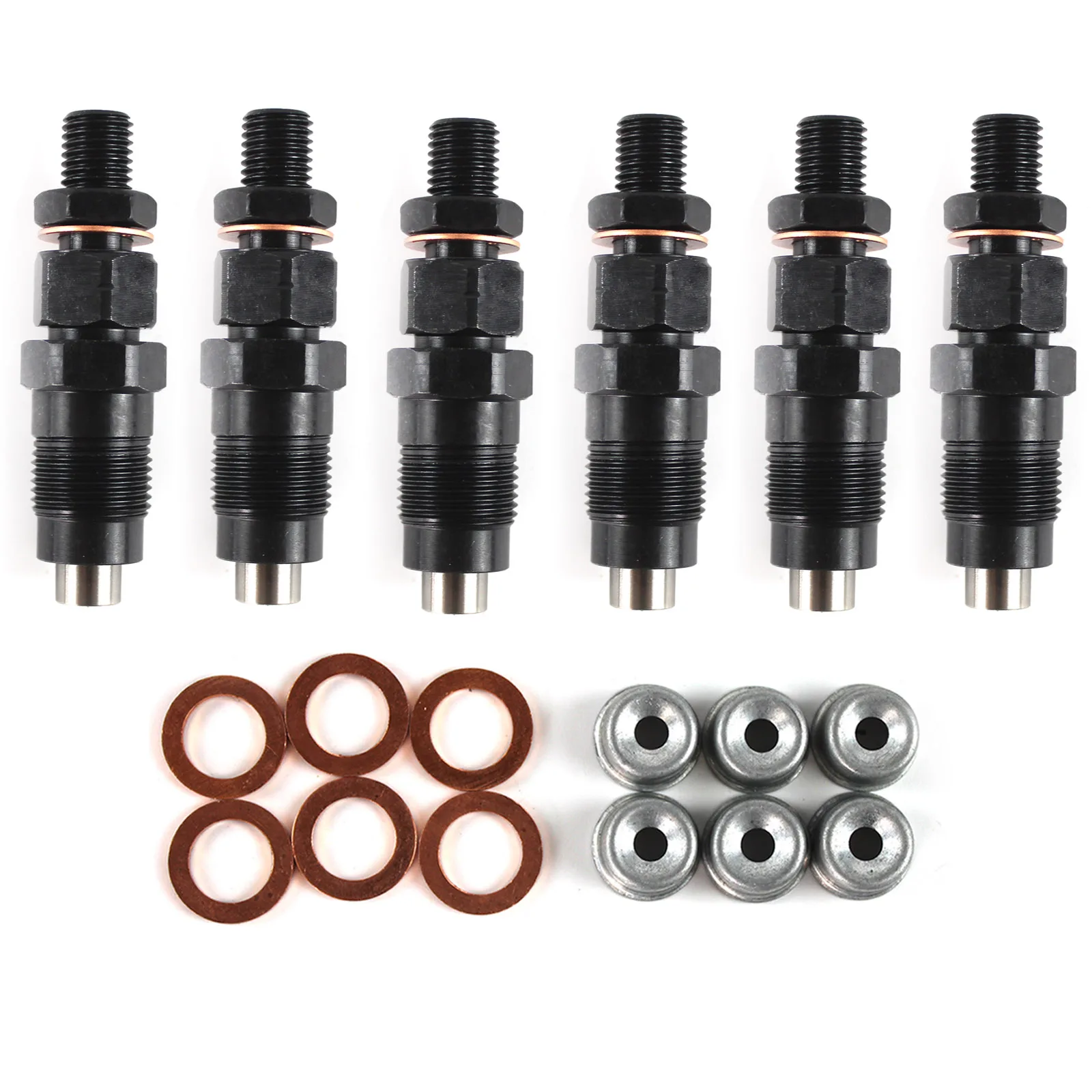 

6Pcs/set New Diesel Fuel Injectors Fuel Nozzles & Rings kit For Nissan Patrol GU Y61 TD42 TD42T Engine Accessories Parts