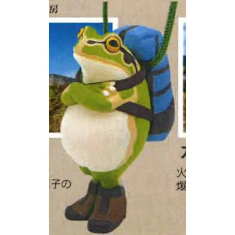 Япония Kitan Gashapon капсульная игрушка безопасность возврат дерево лягушка рюкзак банджи прыжки ползание домашние животные украшения