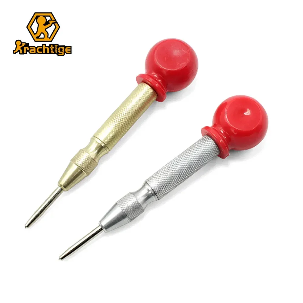 Krachtige Wood Press Dent Marker Woodwork Tool Drill Bit Automatic Center Pin Punch Spring Loaded Marking Starting Holes Tool