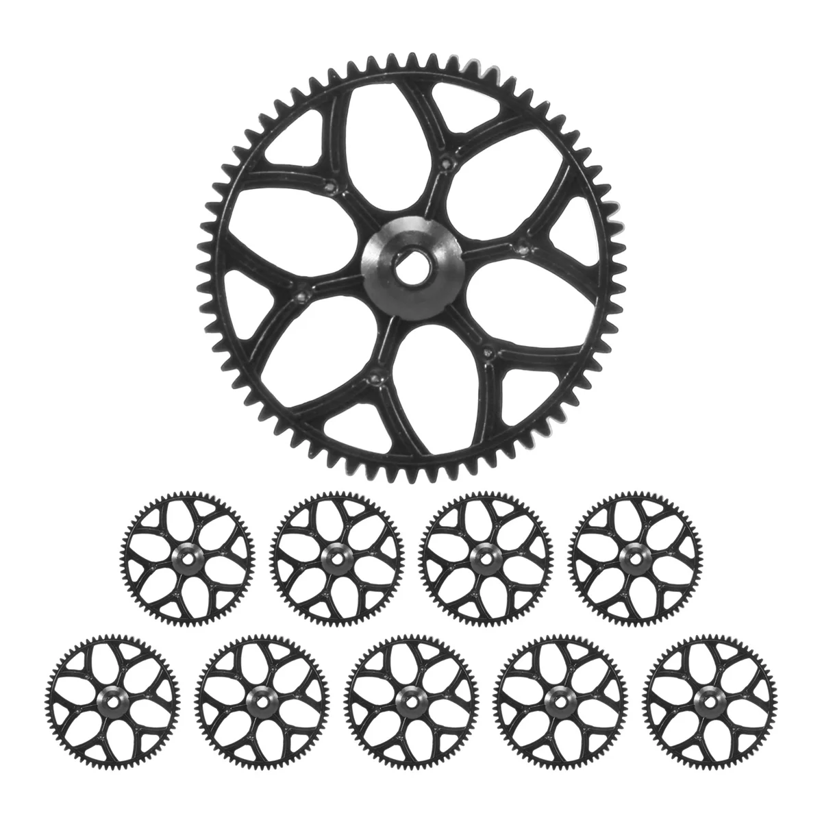 10Pcs Main Gear for V911S V977 V988 V930 V966 XK K110 RC Helicopter Airplane Drone Spare Parts Accessories