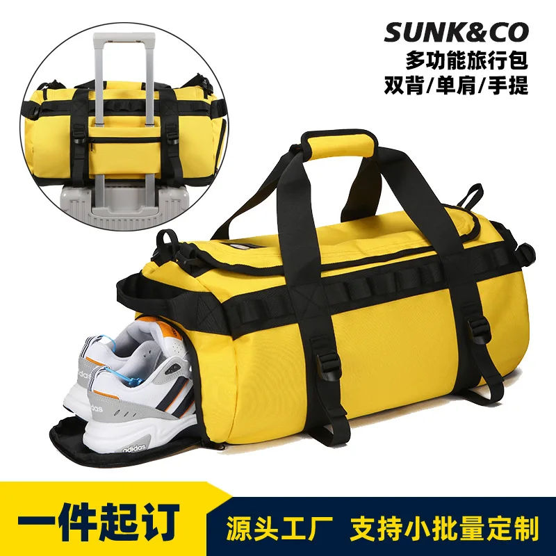 Multifunctional travel bag Large capacity waterproof camping storage bag Dry and wet separation