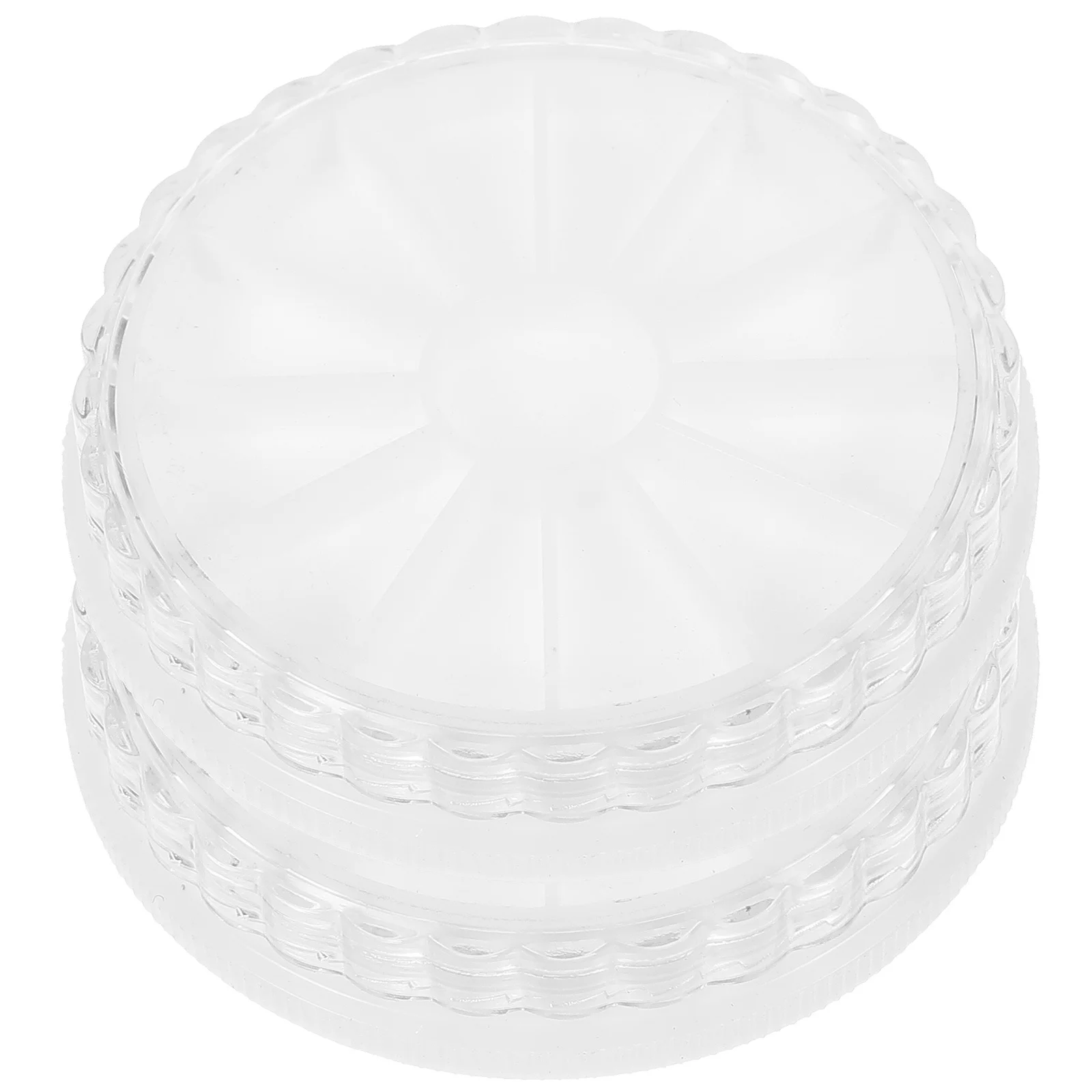 2 個ネイルラインストーン収納ケース空のネイルアートジュエリーコンテナコンパートメントマニキュアアクセサリーボックス宝石オーガナイザー用