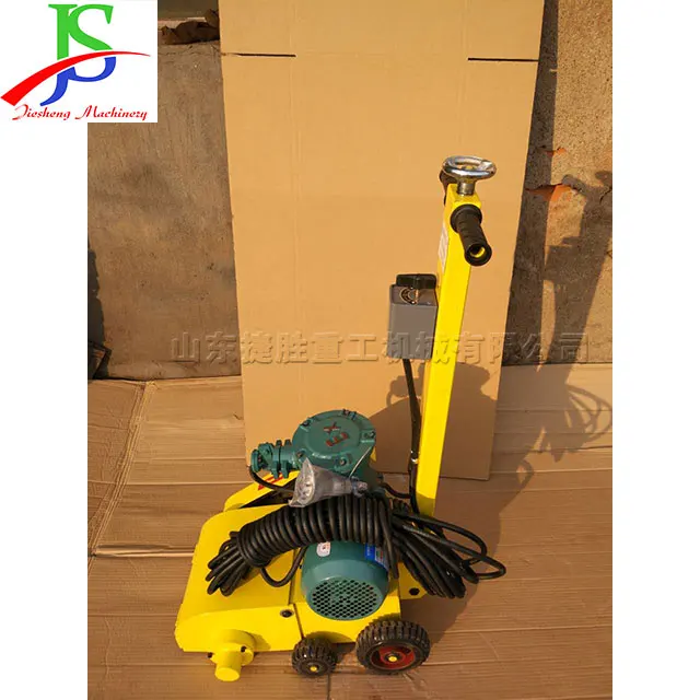 Electric Deck Rust Remover Standing Operation Hand Push Front Casters Height Adjustable Steel Plate Cleaning Rust Removal Device