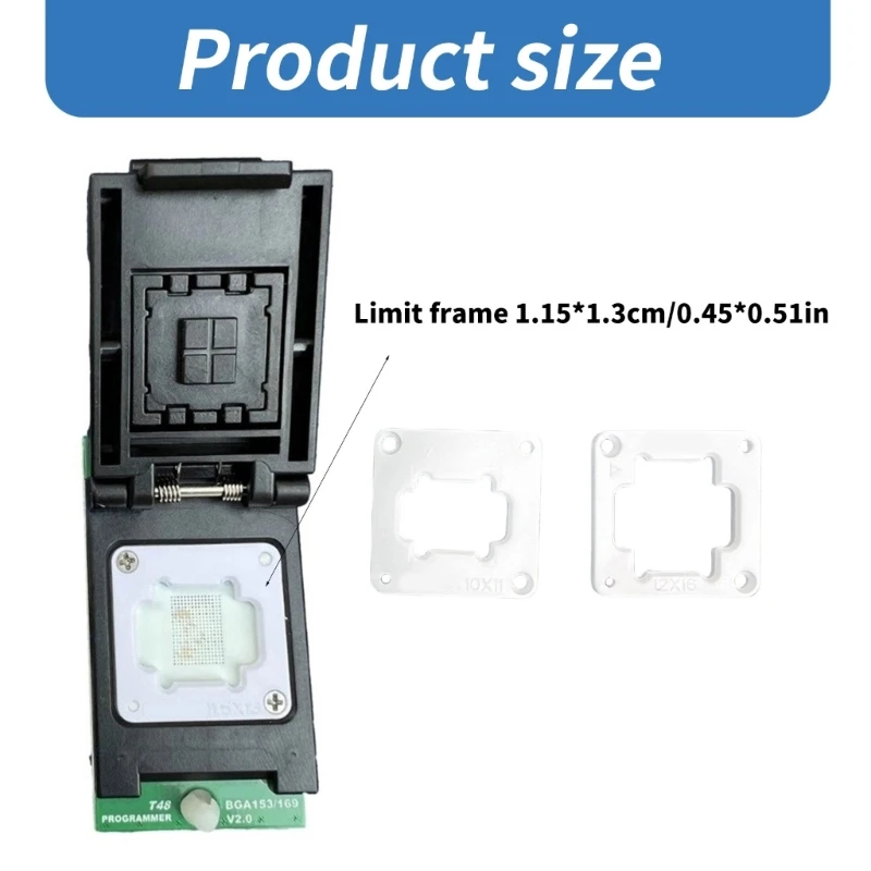 EMMC Adapter For BGA153/BGA169 With Replaceable Probes For XGecu T48 Dropship