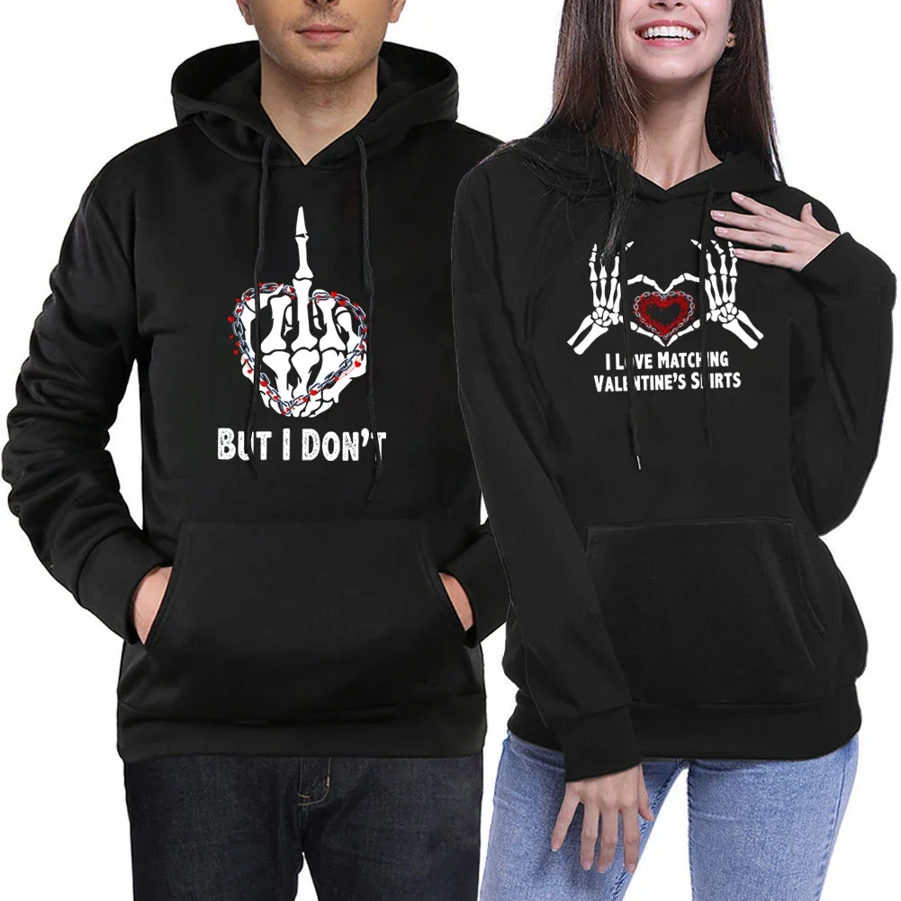 

Couple Hoodie Women Couple I Love Matching Valentine Shirt Print Boys&girls Hoodie Streetwear Hoody Harajuku Style Couple Hoody