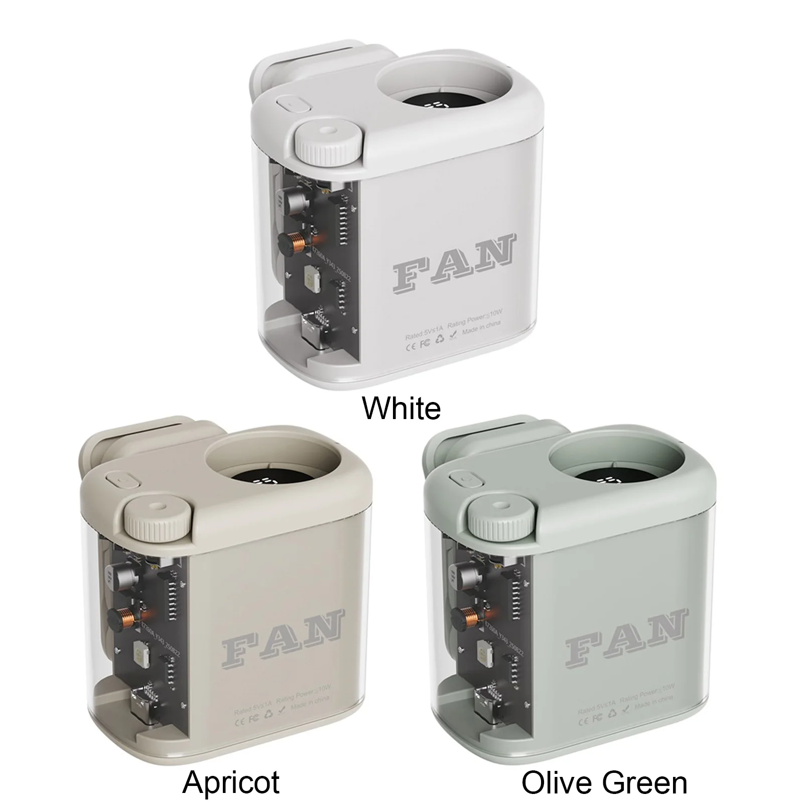 Personal Fans 100 Speeds Adjustable Wearable Waist Fan 1800mAh Battery Built in Colorful Lighting for Camping Vacation Outdoor