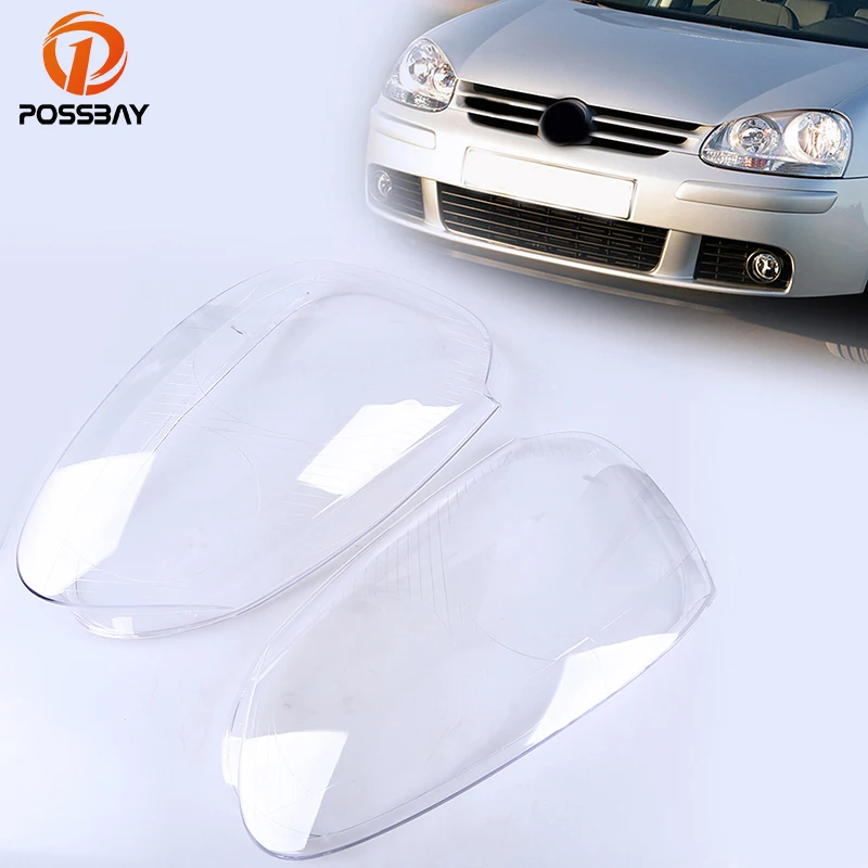 

POSSBAY Car Headlight Lens Clear Cover Replacement Head Lamp Shade for 2005-2010 Volkswagen Jetta Sedan Headlamp Lenses