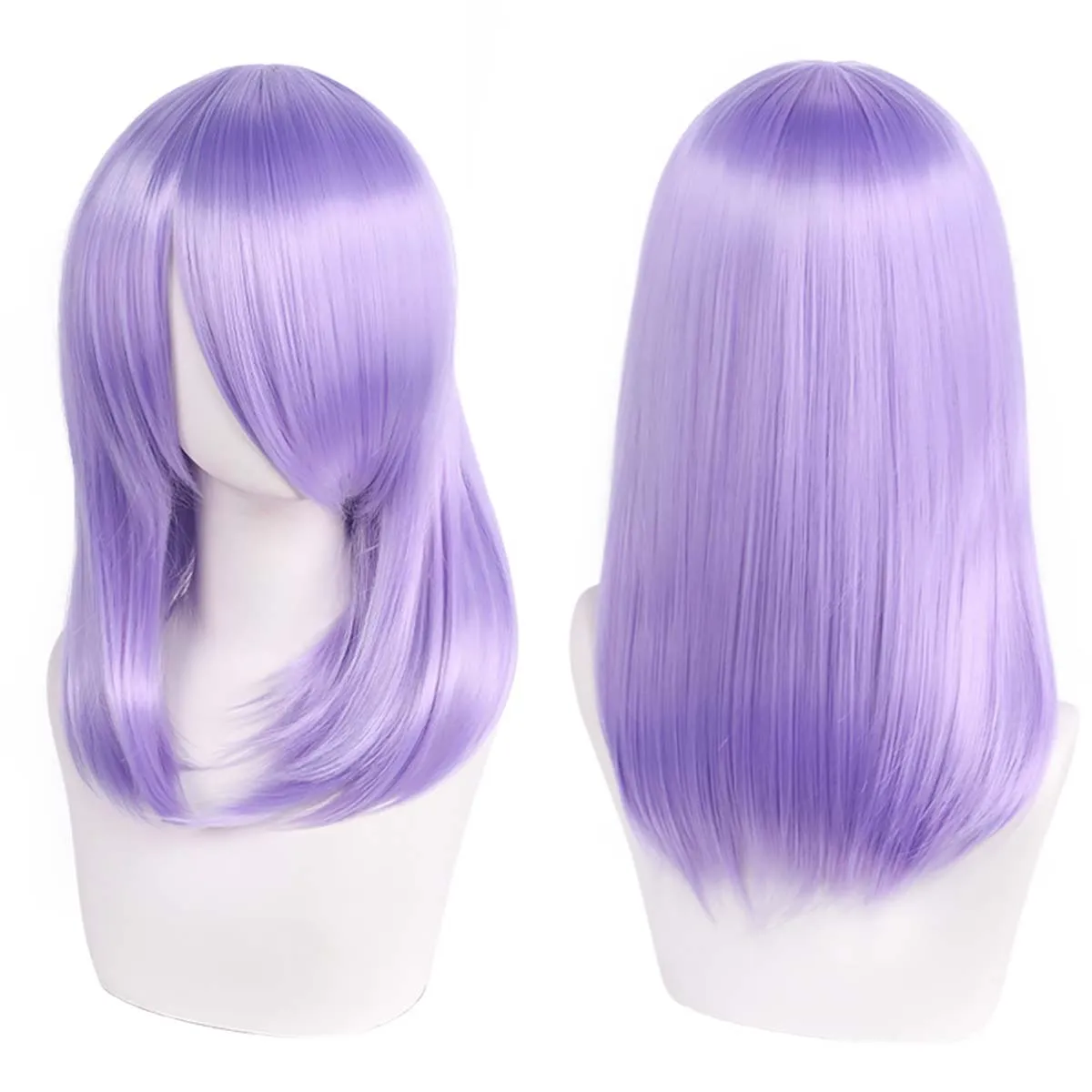 

Women Anime 40cm Medium Basic Synthetic Bang Blond Cosplay Heat Resistant Hair Wig