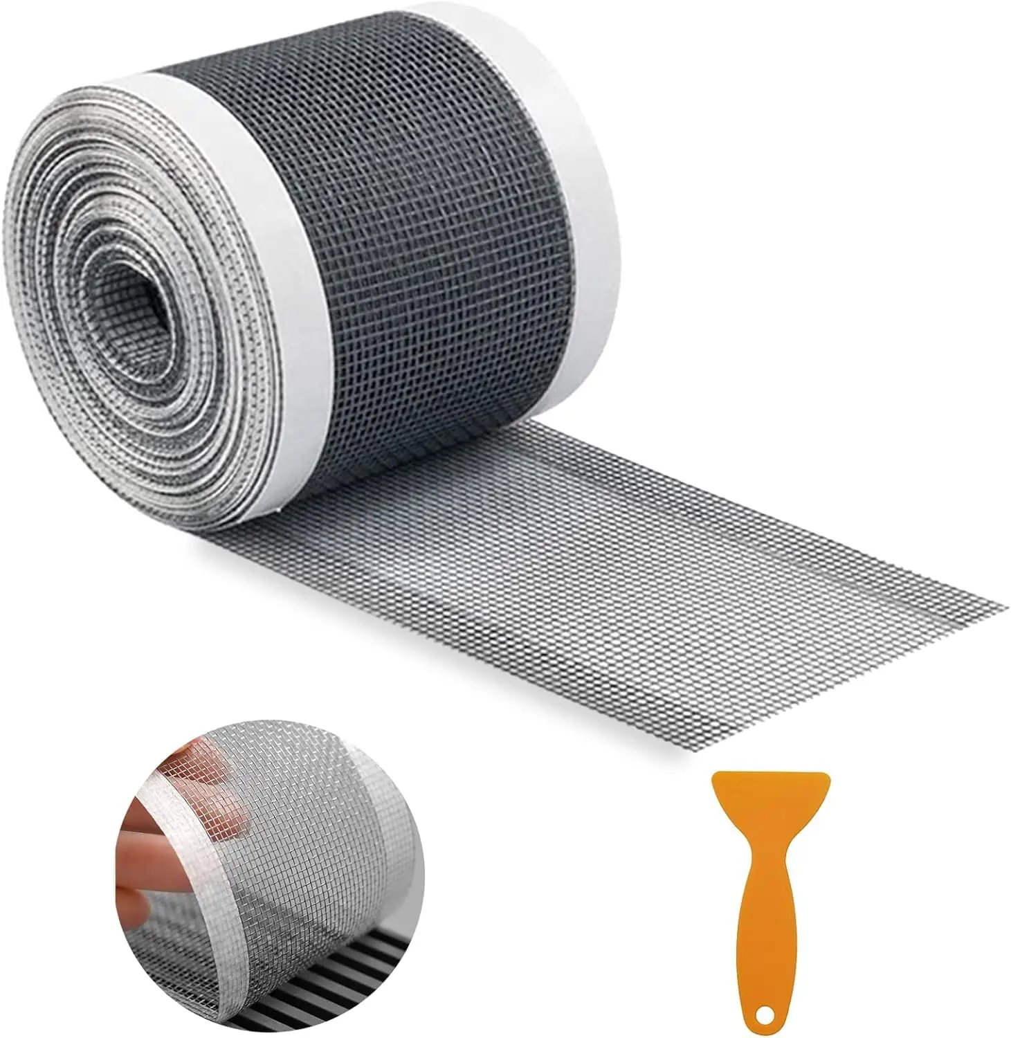 Shower Drain Hair Catcher Stickers Self-Adhesive Mesh Disposable with Drain Plug Strainer for Bathroom Kitchen Sink Accessory