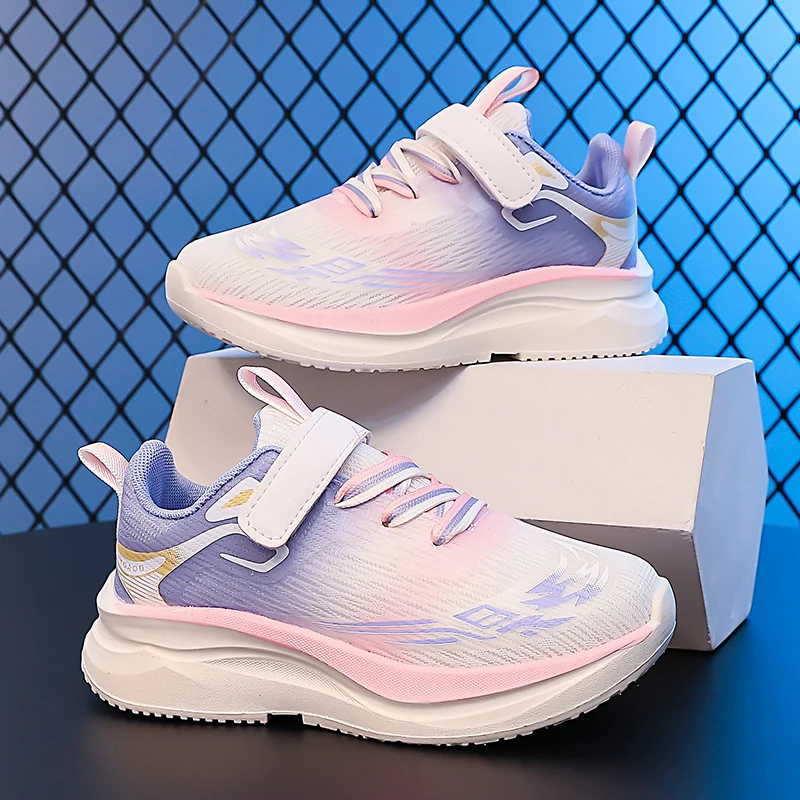 

Children Sports Shoes Autumn New Easy To Put on Take Off Boys Outdoor Running Shoes Girls Fashion Soft Light Casual Sneakers