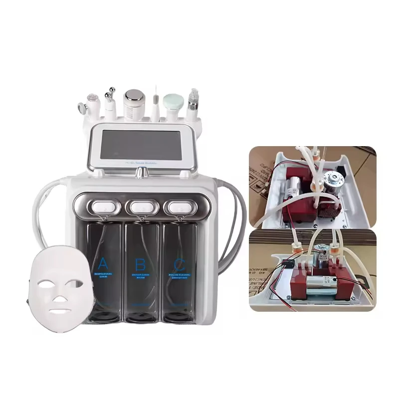 factory 7 In 1 H2O2 Water Oxygen Jet Peel Hydro Beauty Skin Cleansing Hydrofacial Machine Facial Machine Water Aqua Peeling