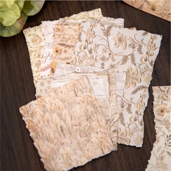 30 pcs Relief texture Flower Decorative Scrapbook Materials Paper Kit DIY Junk Journal Collage Photo Album Vintage paper