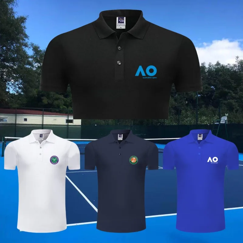 Tennis Grand Slam Commemorative Polo Shirt Men's and Women's Short Sleeved T-shirt French Open Australian Open Wimbledon US Open