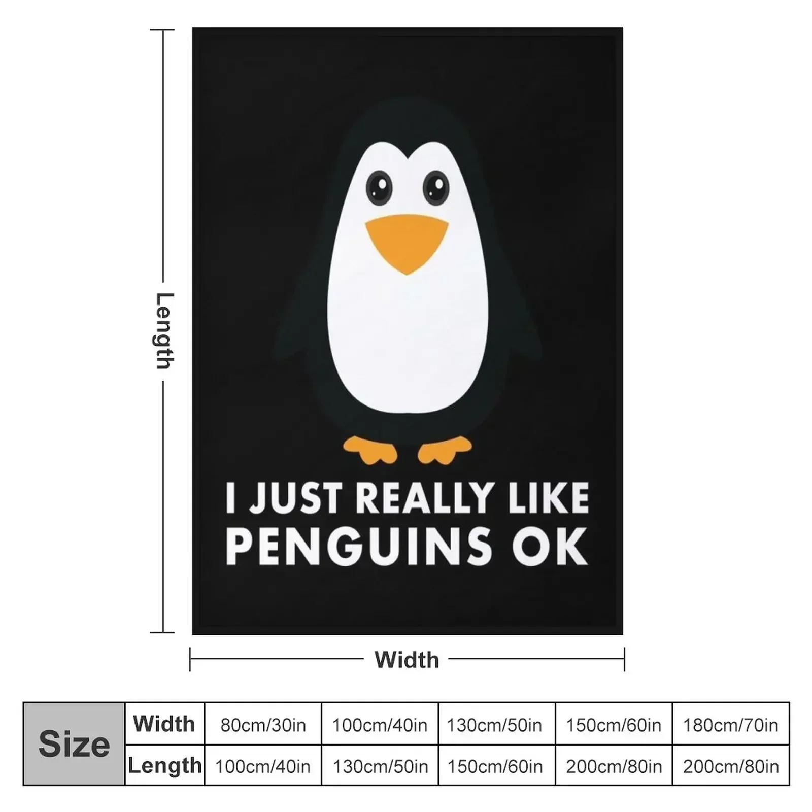 I Just Really Like Penguins OK - Penguin Gift Throw Blanket Nap Hair Giant Sofa halloween Soft Big Blankets