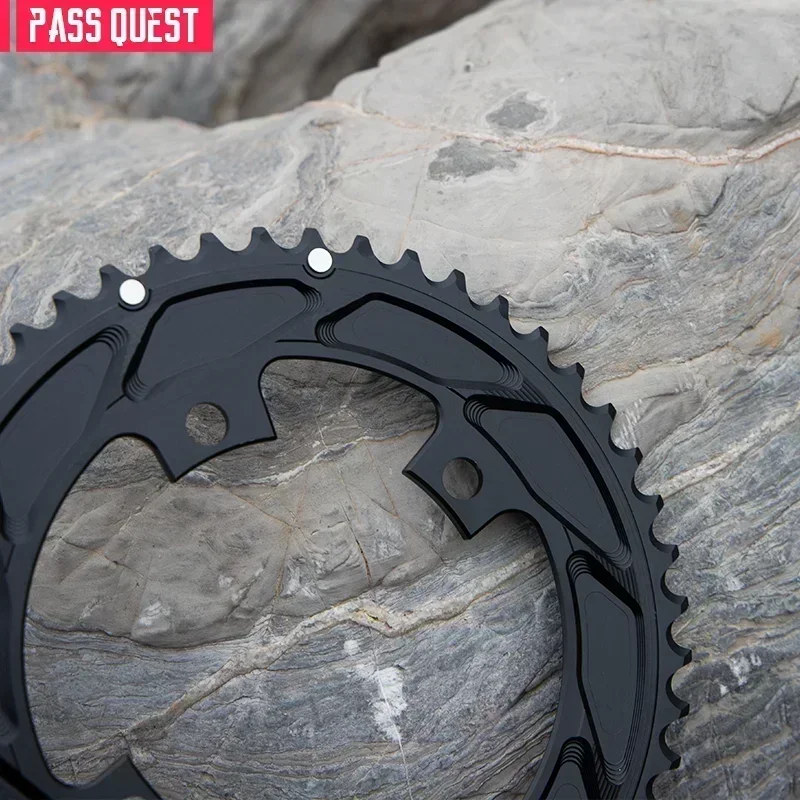 PASS QUEST 110 bcd chainring road bike Narrow wide 110bcd double Chain ring for Shimano 105 dura ace 9000 5800 6800 chainwheel